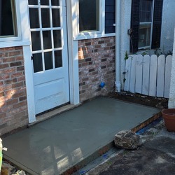 concrete slab entrance