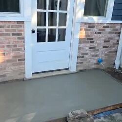 concrete slab entrance