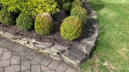 old brick stacked