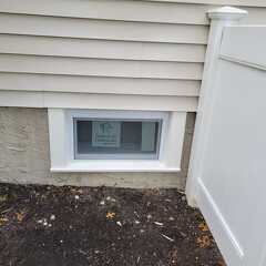 azek trim in basement window