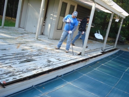 replace old deck boards with composite Bethpage NY