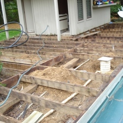 replacing deck platform