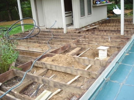 replace old deck boards with composite Bethpage NY