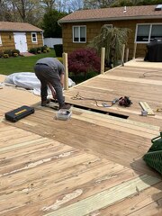 fixing deck platform 