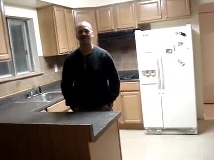 kitchen cabinet and tile floor