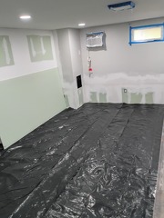 basement spackling work 
